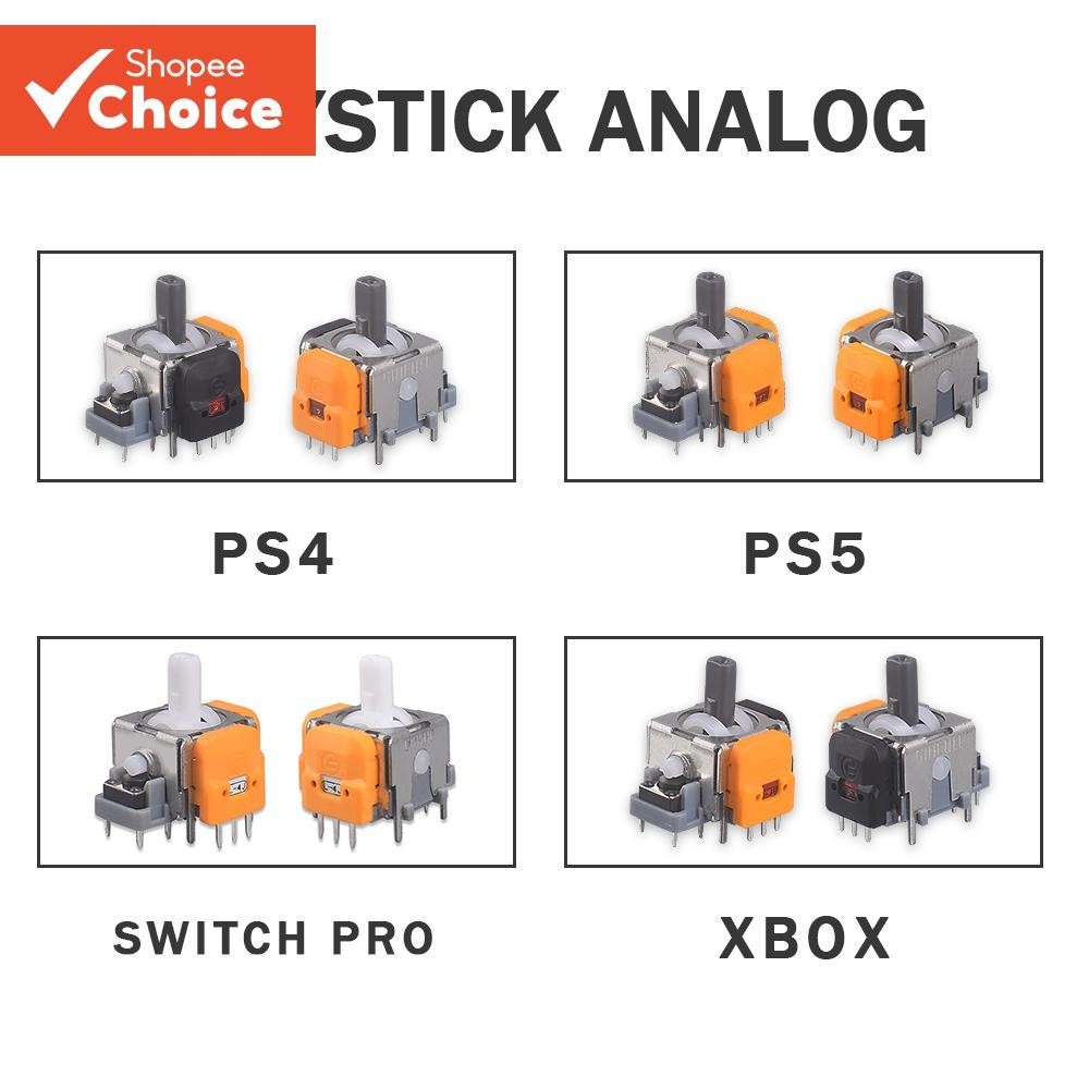 Controlador De Substituição De Joystick Hall Effect Para PS4/5/Switch Pro/Xbox Joysticks Sensor Analógico Peças Acessóri