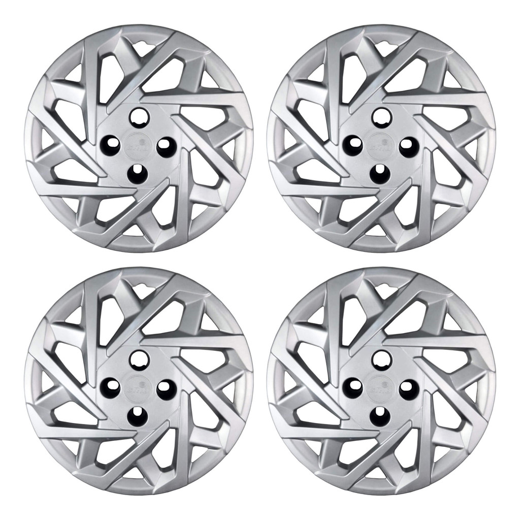 Calota Aro 15" Prata Modelo Sport Creta 2025 Jogo c/4 Calotas Grid - 205CP-PTA-E