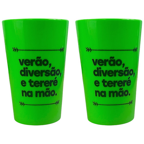 2 Caldereta Cuia 350ml Plástico Para Tereré  - Nosso Terere