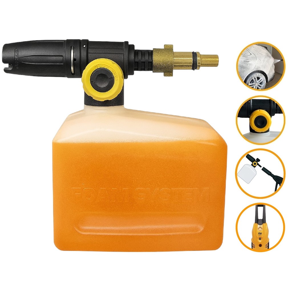 Canhão Espuma Snow Foam Difusor Aplicador Detergente Espuma Wap Super Lavadora Alta Pressão