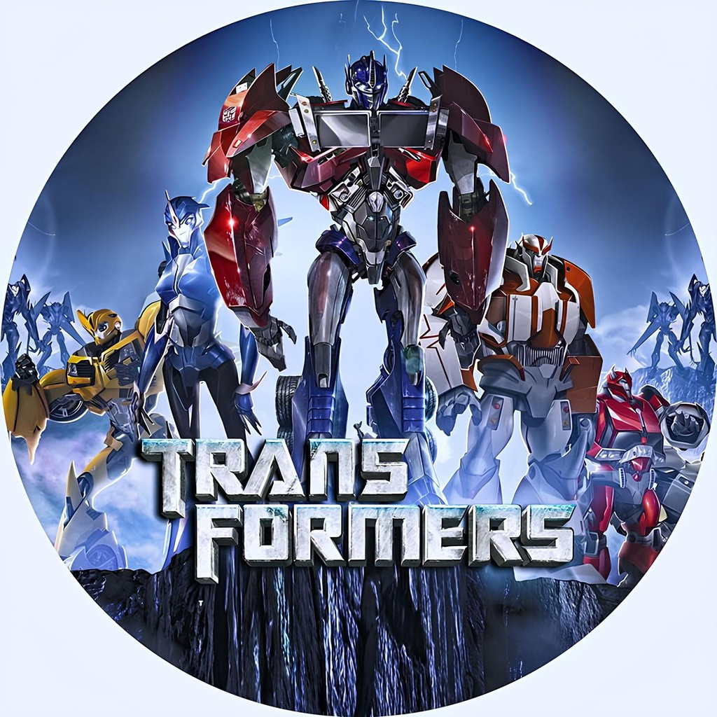 Capa de Painel Tranformers Carros Robôs BubleBee Optimus Prime Redondo Tecido Sublimado Vários Modelos 1,50x1,50 e 50x50 em Oferta na Shopee