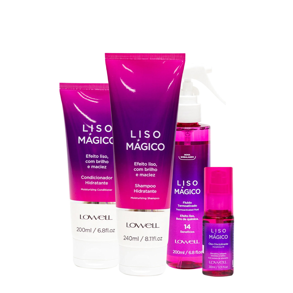 Lowell Keeping Liss Liso Magico Duo Home Care Fluido 200ml e Oleo 30ml