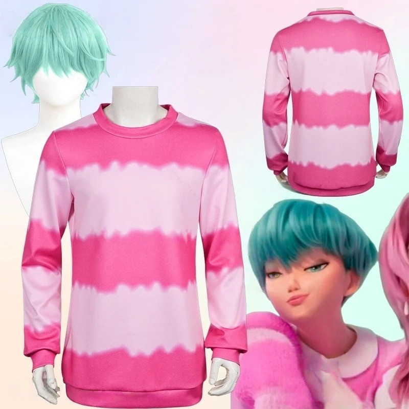 Quente Saja Meninos Gugu Gaga Bebê Jinu Cosplay Traje Kpop Demônio Caçadores ‌ Chapéu De Anime Peruca Seu Ídolo Roupa Ma