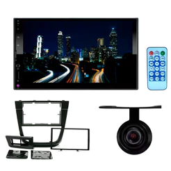 Central Multimídia Mp5 2 Din 7 Espelhamento Gol Saveiro Voyage G5 Preto com câmera de ré - HT-3000