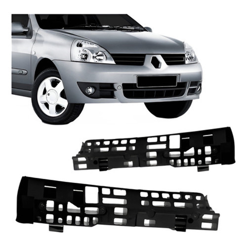 Par Alma Parachoque Dianteiro Clio 2006 A 2012 Hatch E Sedan