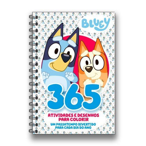 Livro Bluey - 365 Atividades e Desenhos para Colorir 