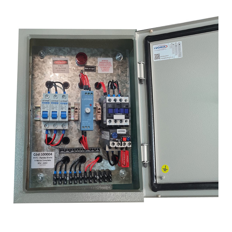 PAINEL PARTIDA DIRETA TRIFASICA PDTC 380V 4-6A 3CV