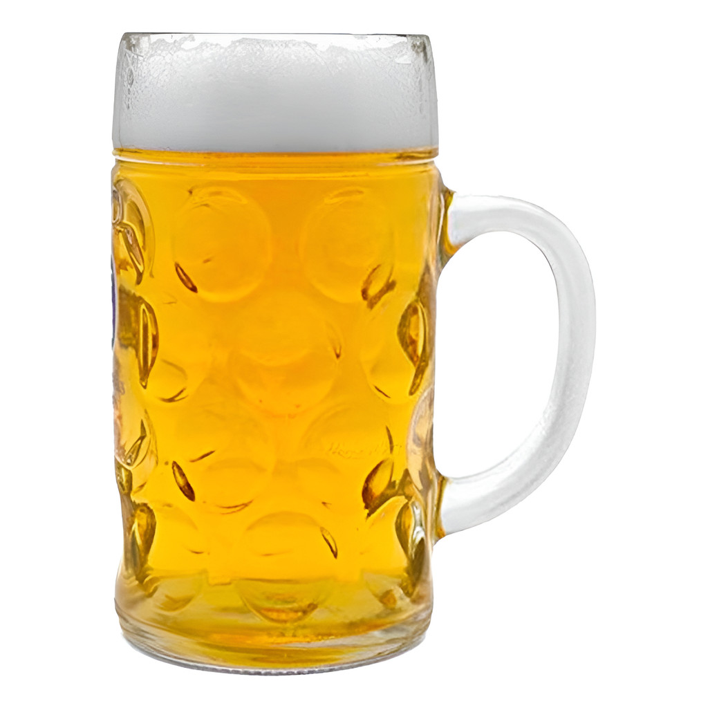 Caneca Alemã Oktoberfest Vidro Grosso Chopp Cerveja 1200 Ml