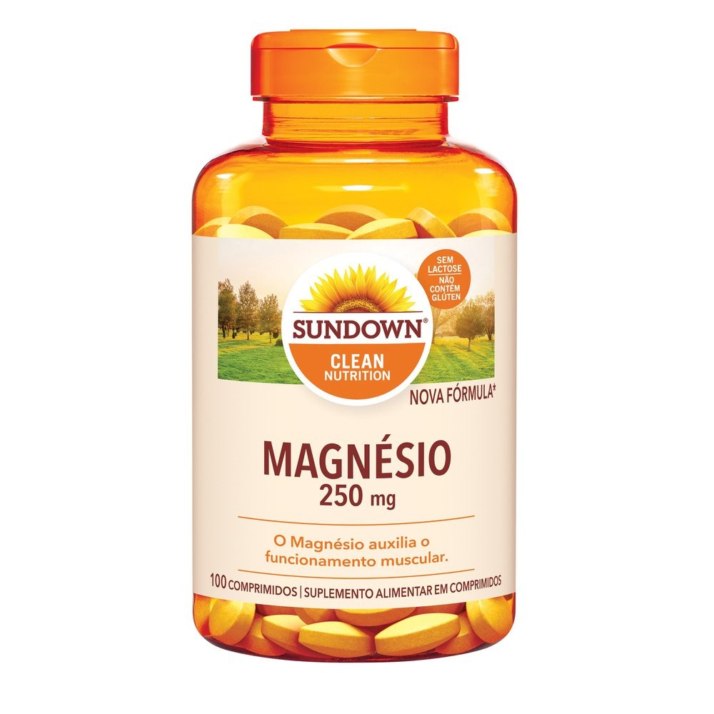 Suplemento Alimentar Sundown Magnésio 250mg 100 Comprimidos - Health