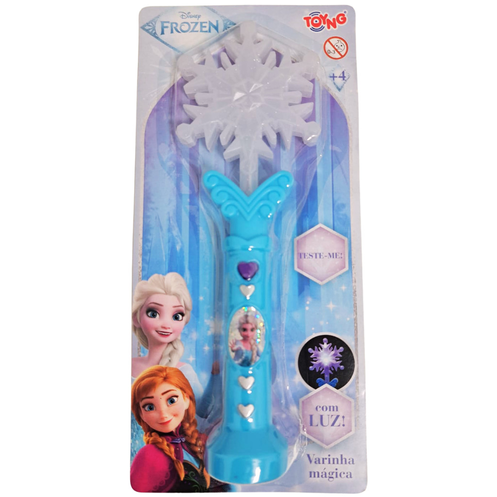 Kit 24 Varinha Mágica Encantada Frozen Com Luz Brinquedo Infantil Princesa Disney Elsa Anna