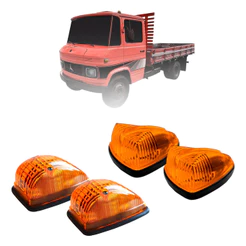Kit Lanterna de Teto com Seta Pisca Dianteira MB 608 708 Caminhão Mercedes-Benz Modelo Antigo