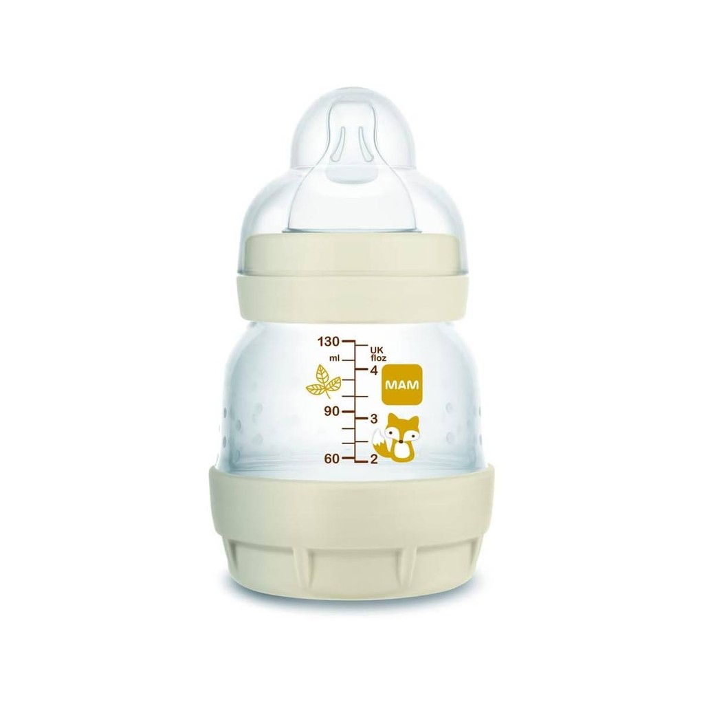 Mamadeira 130ml Easy Start Bico 0m+ Neutro – MAM em Oferta na Shopee