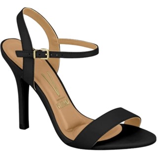 Sandália Feminina Vizzano Casual Salto Fino Preta em Oferta na Shopee