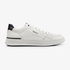 Sapatênis Masculino Esportivo Couro Casual Ferracini Calce Fácil Gold Branco 2071A