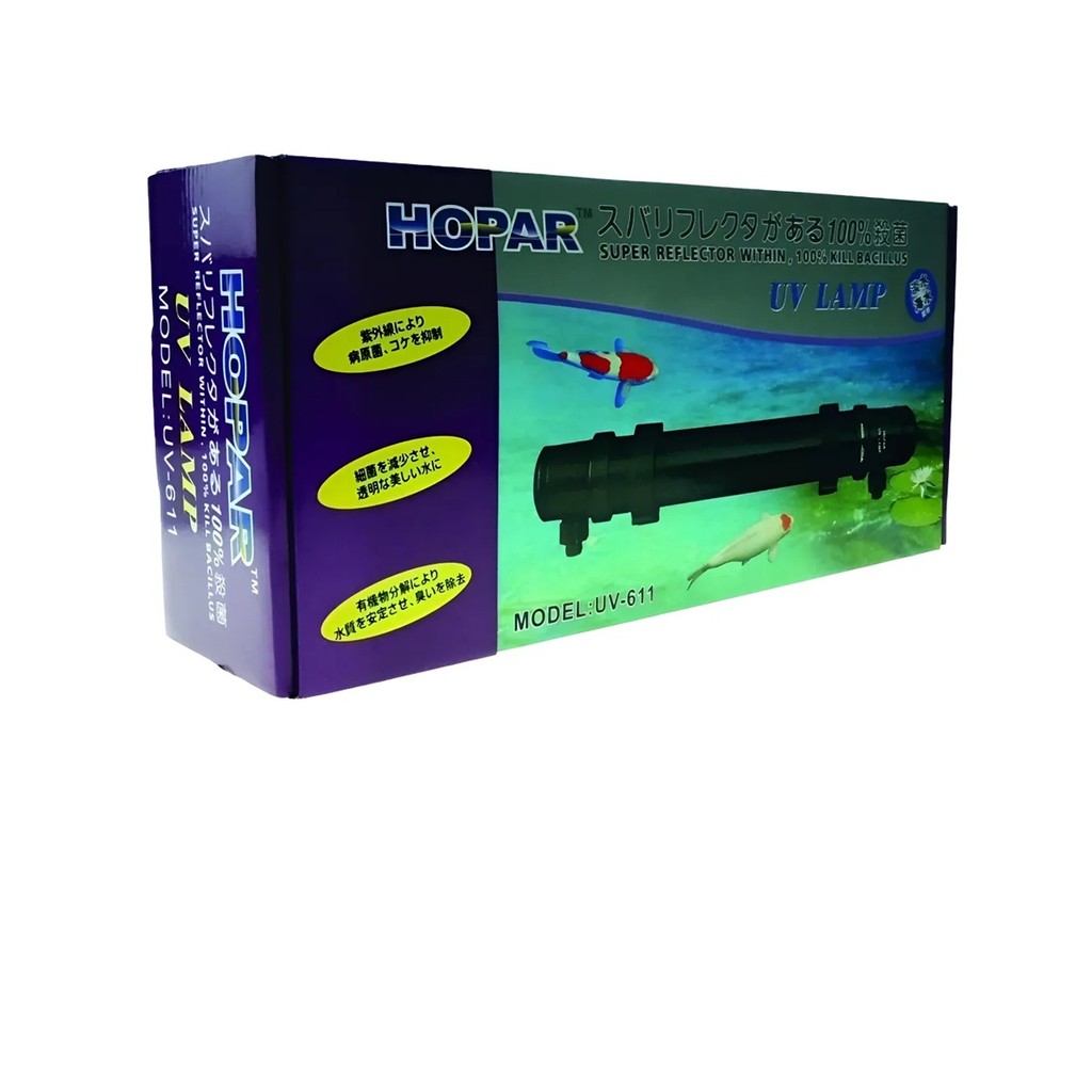 Filtro Hopar Ultra Violeta Uv-611 24w Lago Aquário Uv 220v