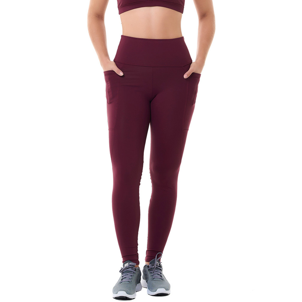 Legging Moviment Vinho SND Fitness em Oferta na Shopee