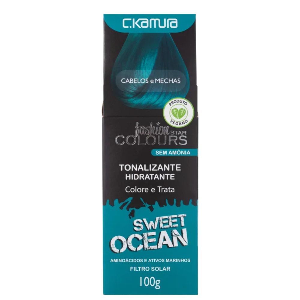 Tonalizante C.Kamura Color Intense Sweet Ocean Banho De Brilho 100g em Oferta na Shopee