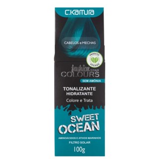 Tonalizante C.Kamura Color Intense Sweet Ocean Banho De Brilho 100g em Oferta na Shopee