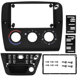 Moldura de Painel 2 Din 7" Vectra G2 Ar Analógico Preta Fiamon