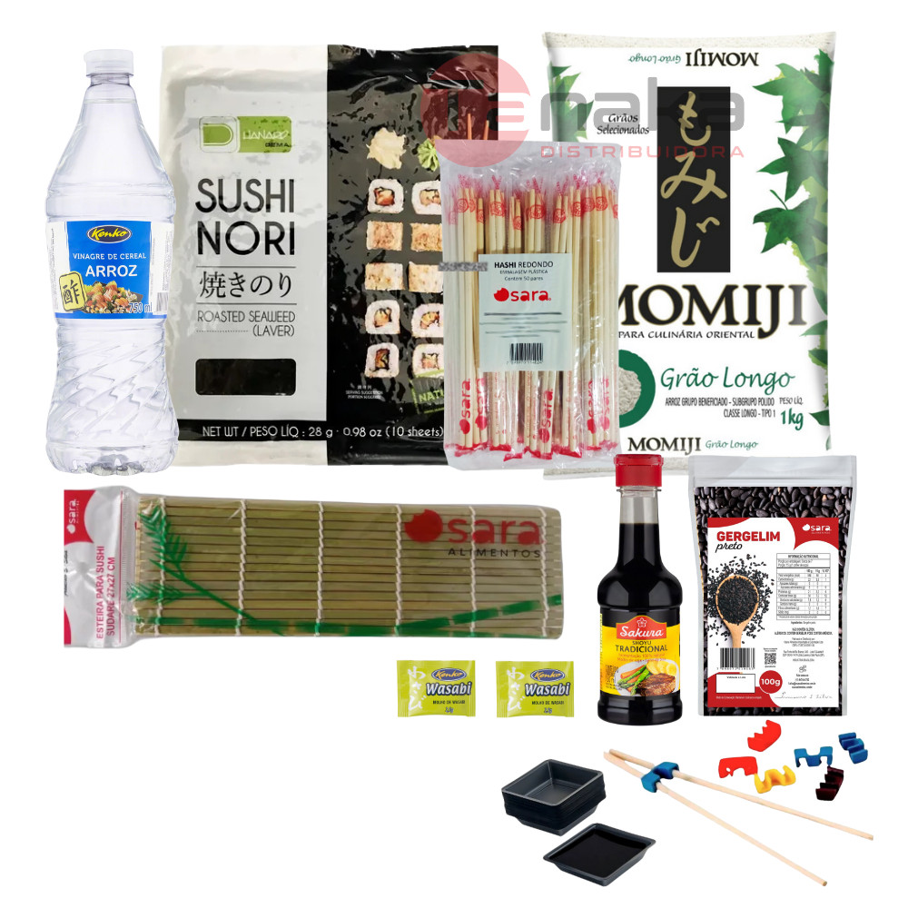 KIT SUSHI ECONÔMICO  - FAÇA EM CASA - 10 ITENS - GOHAN NORI em Oferta na Shopee