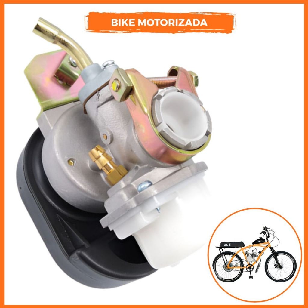 Carburador Completo Bike Motorizada Mobilete Bikelete 75 Cc