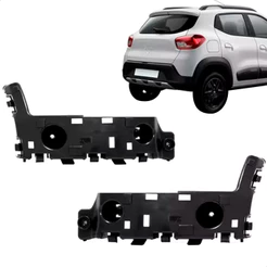 Par Suporte Guia Parachoque Traseiro Kwid 2018 2019 2020 2021 2022 2023
