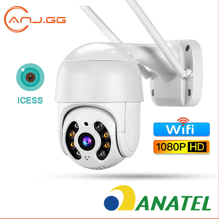Câmera de segurança CCTV ip HD 1080p Externa Wifi IP66 ICsee em Oferta na Shopee