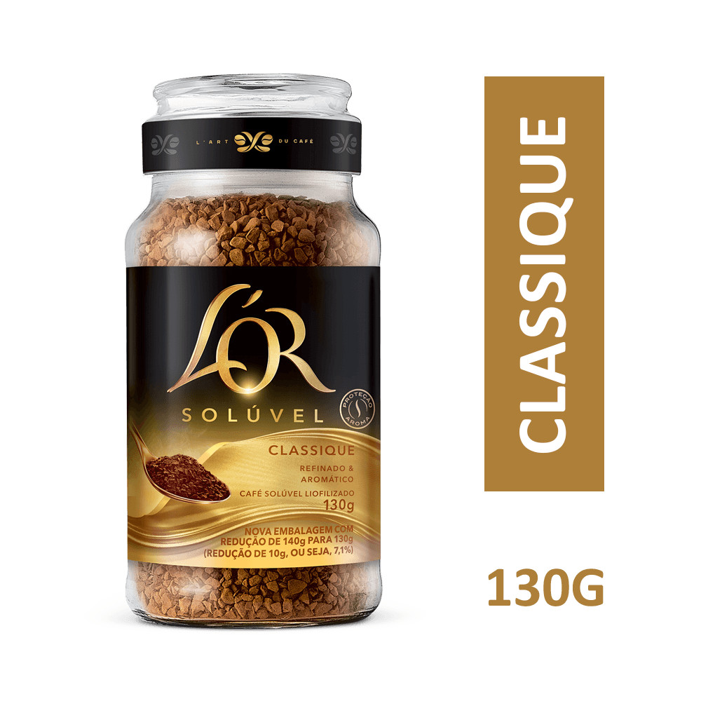 Café Solúvel L'OR Classique Vidro 130g em Oferta na Shopee