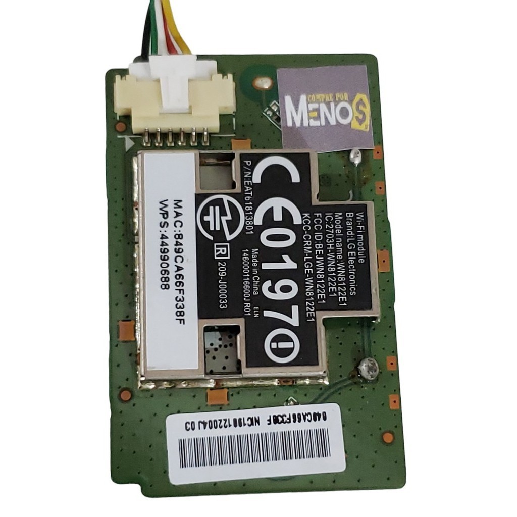 PLACA WI-FI WIRELESS INTERNET SMART TV 42LN5700 WN8122E1