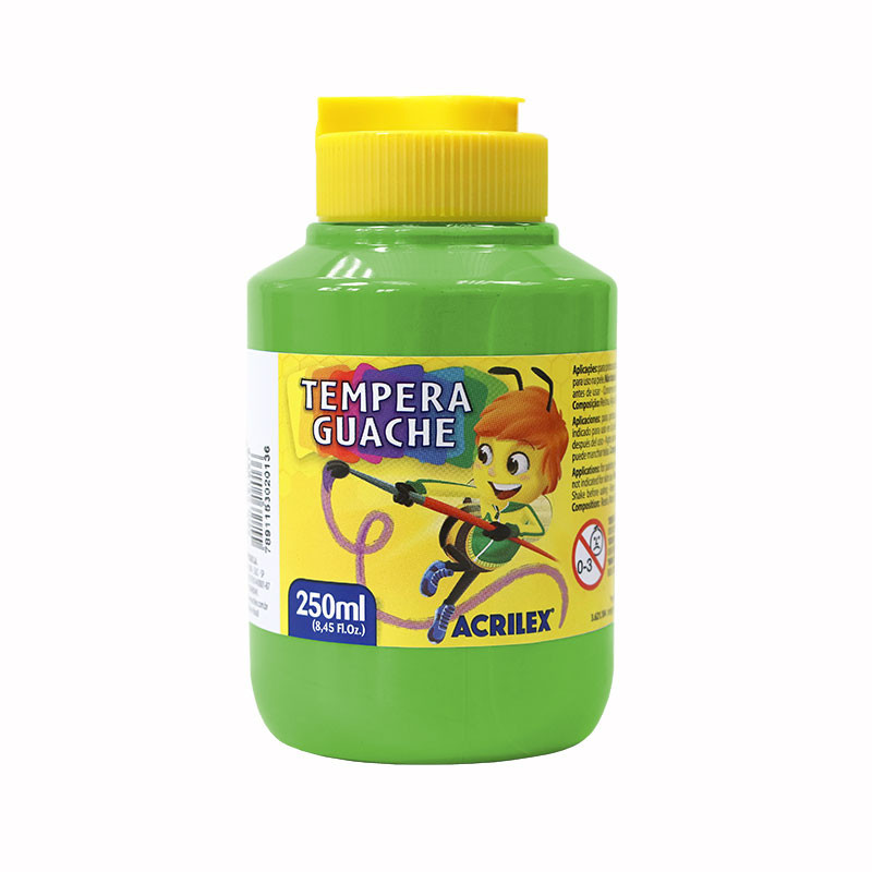 Tinta guache Verde Folha 250ml 510 Acrilex - Stationery
