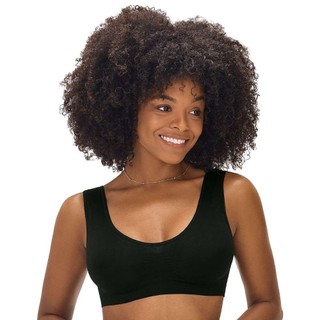 Sutiã Top Anatômico c/ Alça Larga sem Costura Preto em Oferta na Shopee