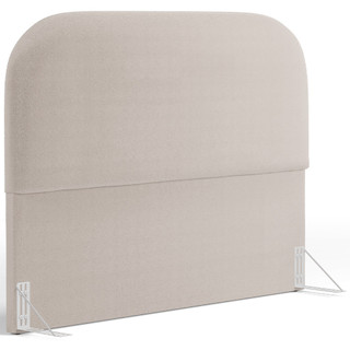 Cabeceira Cama Box Casal 140cm Orgânica Lanna W01 Bouclê Creme - Lyam Decor em Oferta na Shopee