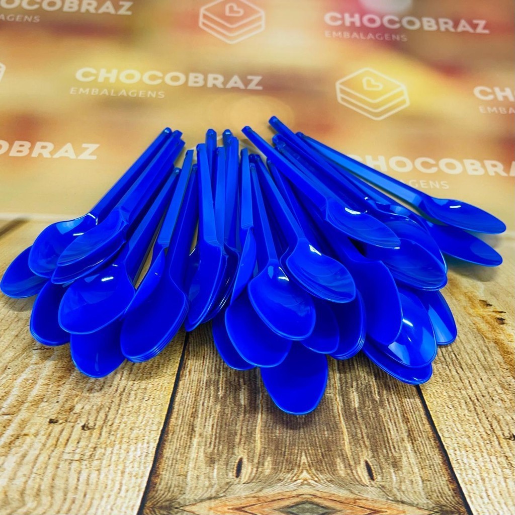 50~250 COLHER SOBREMESA AZUL BELLO FESTAS