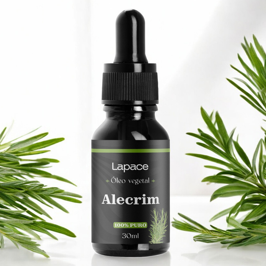 Óleo Vegetal Alecrim 100% Puro 30ml Lapace Cabelo Mais Forte Pele Macia Super Resultado