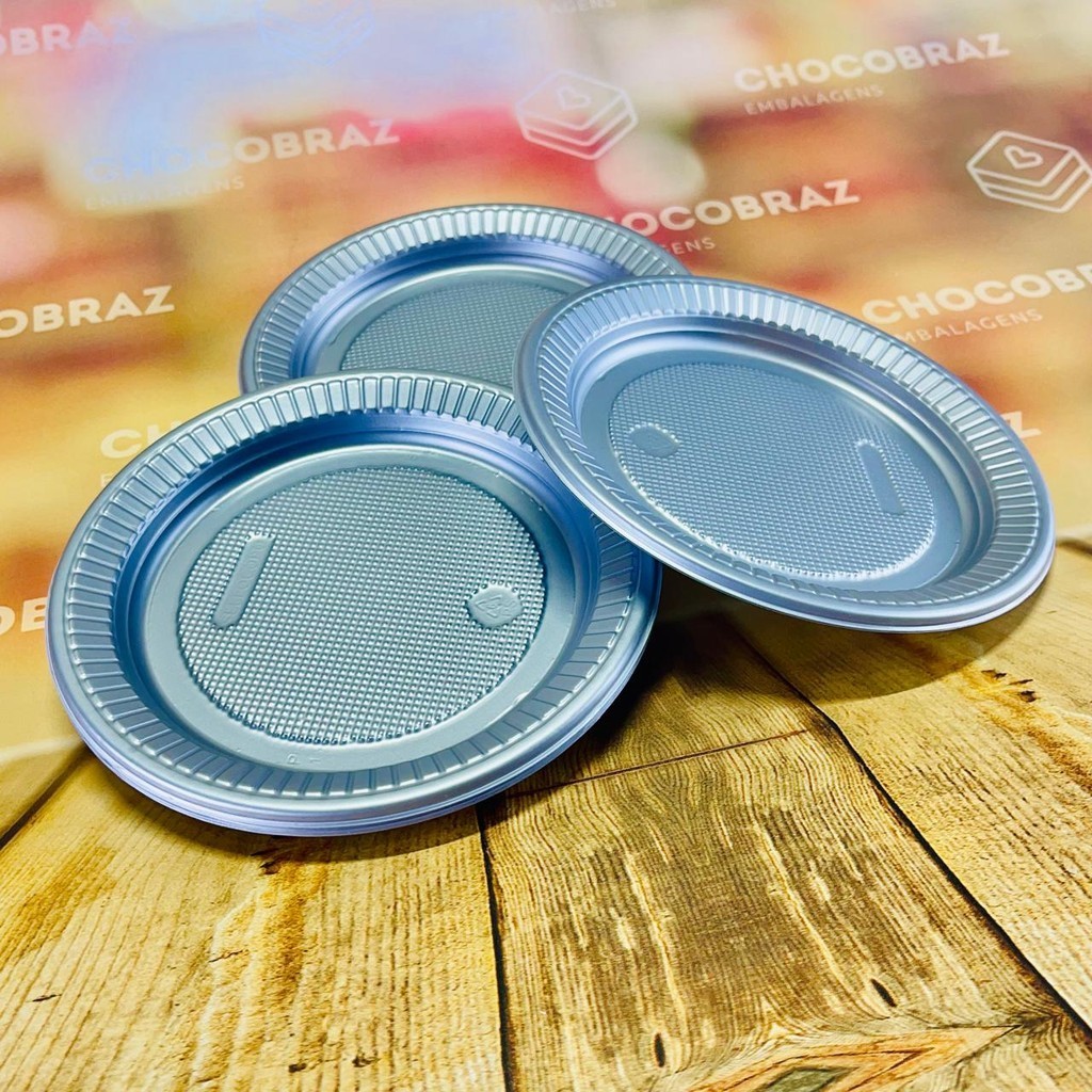 50~250 PRATO 15cm ANIVERSARIO PRATA PEROLADO BELLO FESTA