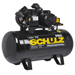 Compressor 10 Pés 200 Litros 140 Libras 2.0 HP CSV-10/200 PRO SCHULZ