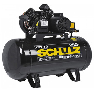 Compressor 10 Pés 200 Litros 140 Libras 2.0 HP CSV-10/200 PRO SCHULZ em Oferta na Shopee