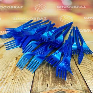 50~250 GARFO SOBREMESA PS AZUL PEROLADO BELLO FESTAS em Oferta na Shopee