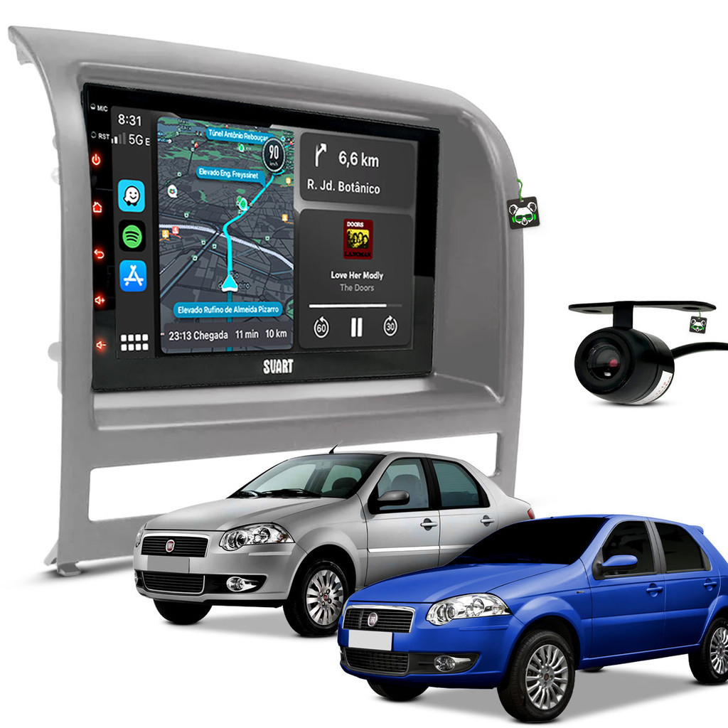 Kit Multimidia Android 13 7 Pol Siena 2008 2009 10 2011 2012 em Oferta na Shopee