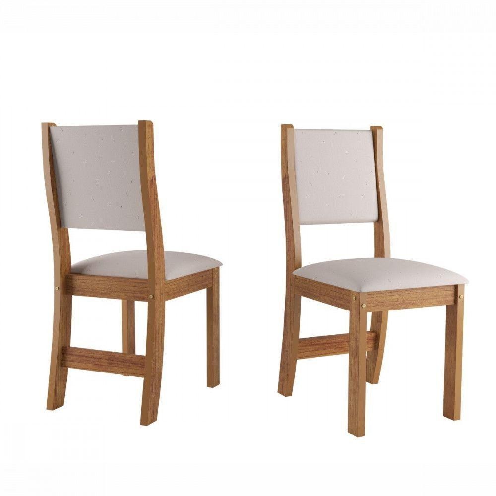 Cadeiras Sol 2 Unidades Tecido Linho Amêndoa Viero Mel/Amêndoa em Oferta na Shopee
