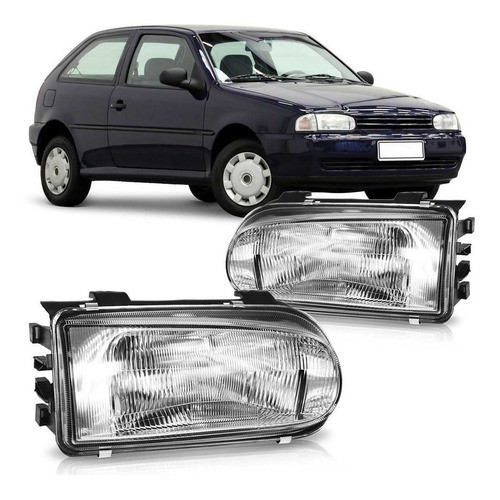 FAROL DIANTEIRO GOL 1995 A 1999 CROMADO LADO ESQUERDO OU DIREITO