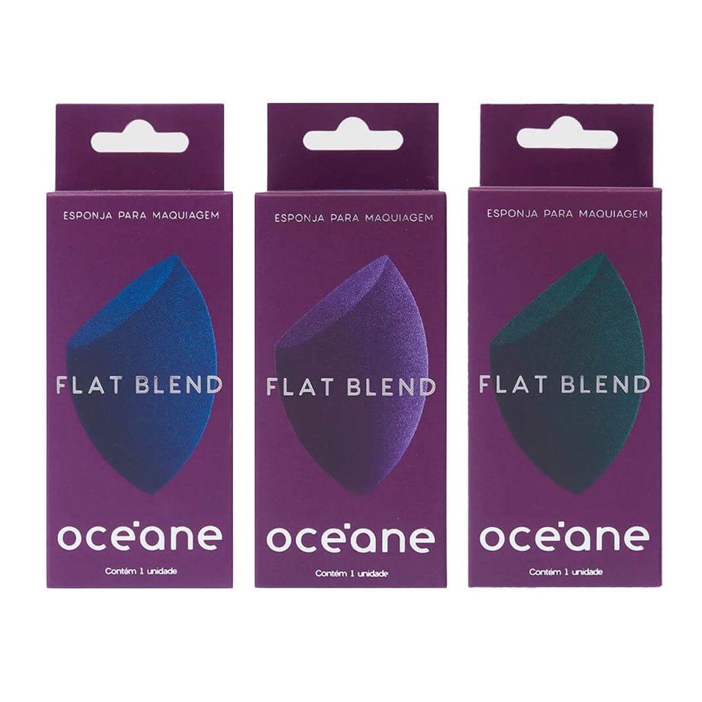 Esponja de Maquiagem Oceane Flat Blend