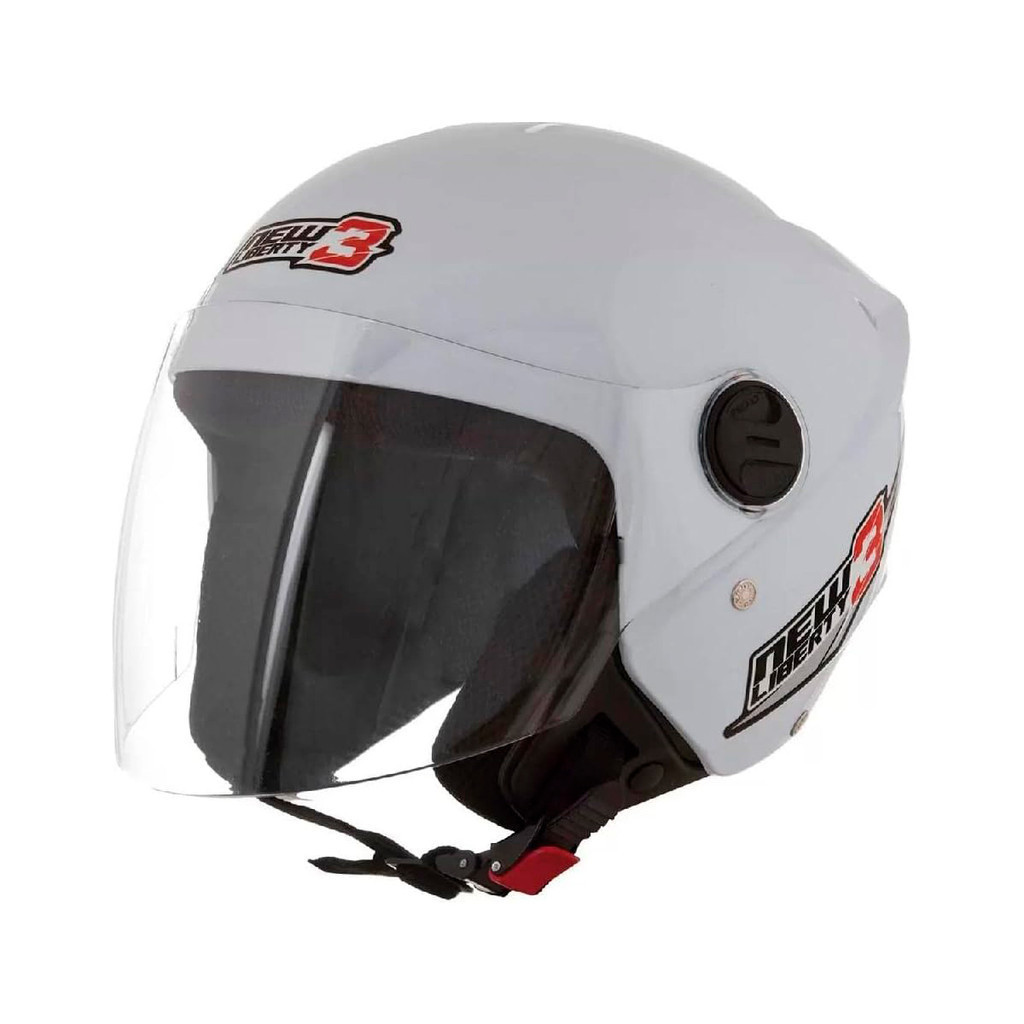 Capacete Moto Aberto New Liberty 3 Branco Viseira Cristal Inmetro Tamanho 58 - Pro Tork em Oferta na Shopee