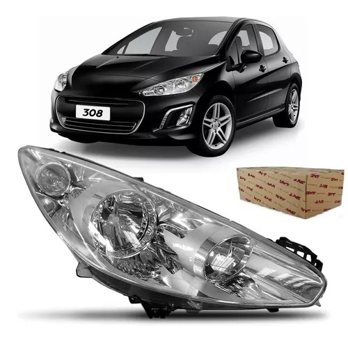 Farol Peugeot 308 Manual Com Soquete 2011 2012 2013 A 2015