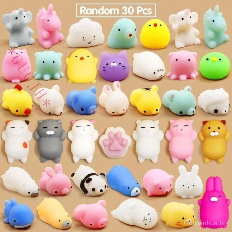 GUOJH Squishy Bichinho Brinquedos De Descompressão Para Beliscar Felicidade Ventilação Brinquedo Mini Fofo Das Crianças
