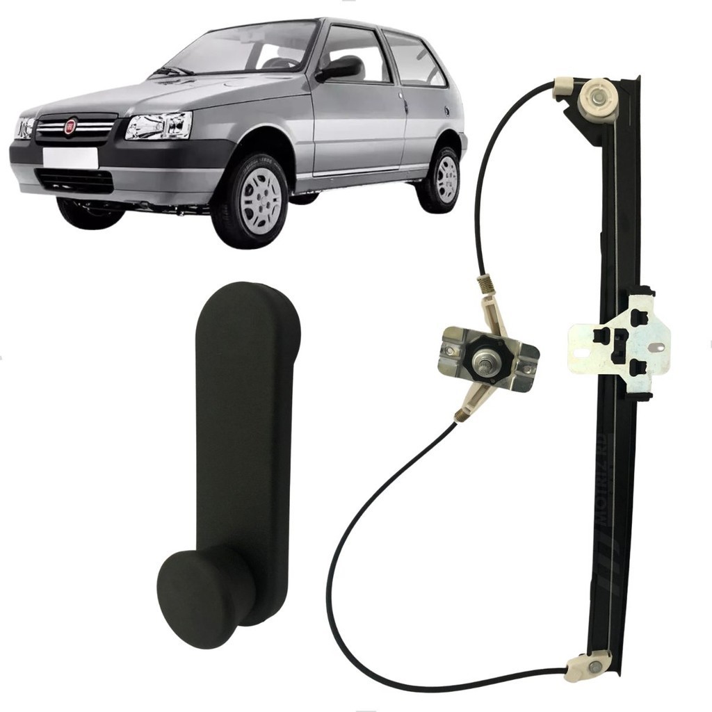 Máquina Vidro Uno Manual 2 Portas Lado Esquerdo 1985 A 2013 em Oferta na Shopee