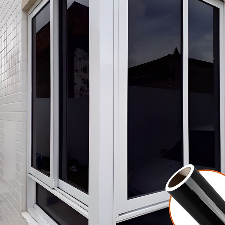 Vinil Adesivo Preto Blackout Bloqueia Luz Solar Janela Vidros Porta Box Vitrine pode Lavar em Oferta na Shopee