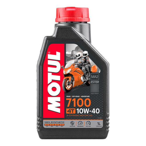 Óleo Motor Moto Motul 7100 10w-40 4t 1 Litro 100% Sintético - Spare Parts and Accessories for Vehicles