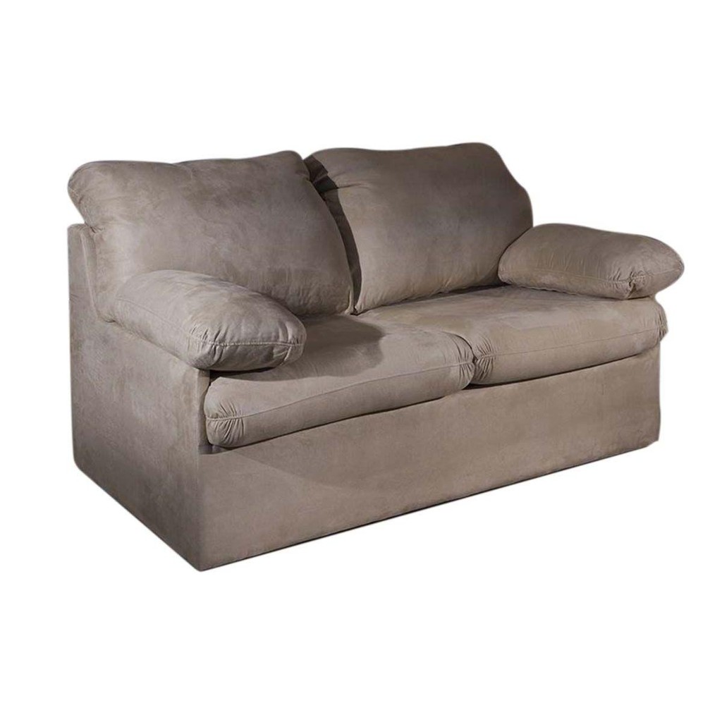 Sofá Cama Casal MH1496 Idea Suede Marrom Claro - Herval