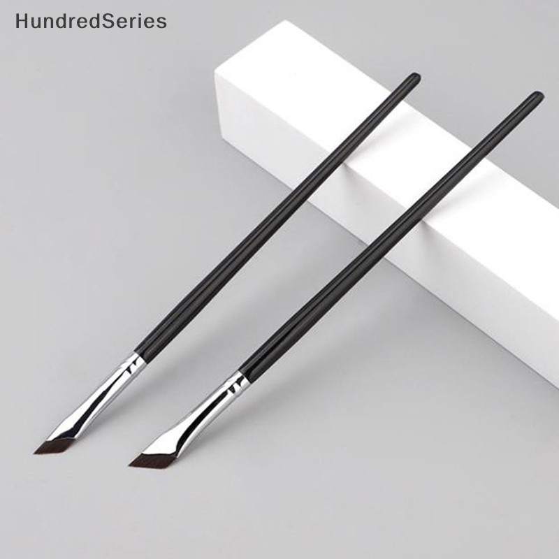 [Hundredredseries] Upgrade Blade Eyeliner Brush Ultra Fino Ângulo Escova De Sobrancelhas Planas Sob [BR]